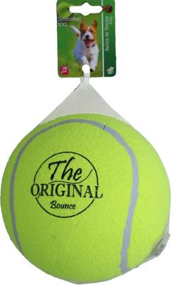 Tennisbal opblaasb.bounce 18cm geel - Gebr de boon