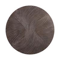 Wiktor Brown MDF Ronde Wandpaneel Swirl Gesneden M