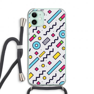 8-bit N°8: iPhone 11 Transparant Hoesje met koord