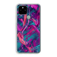 Pink Clouds: Google Pixel 5 Transparant Hoesje