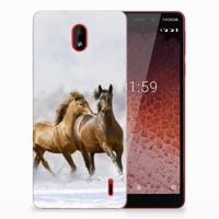 Nokia 1 Plus | TPU Hoesje | Paarden Nokia 1 Plus | TPU Hoesje | Paarden