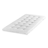 Leen Bakker - Topmatras Nova - Koudschuim - 120x200x8 Cm - Polyester - Wit