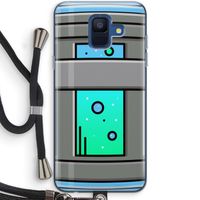 Chug Bottle: Samsung Galaxy A6 (2018) Transparant Hoesje met koord