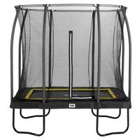 Salta Trampoline Comfort Edition 214 x 153 cm met Veiligheidsnet - Zwart - thumbnail