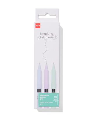 HEMA Balpennen Grijs Uitgumbaar - 3 Stuks