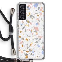 Terrazzo N°8: Samsung Galaxy S21 FE Transparant Hoesje met koord