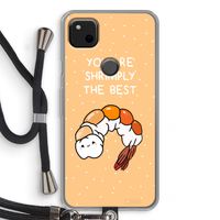 You're Shrimply The Best: Pixel 4a Transparant Hoesje met koord