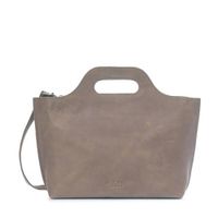 MYOMY leren handtas My Carry Bag taupe - thumbnail