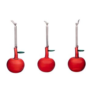 Iittala Glazen appel rood set van 3