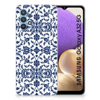 Samsung Galaxy A32 5G TPU Case Flower Blue - thumbnail