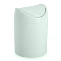 Plasticforte Mini prullenbakje - mintgroen - kunststof - met klepdeksel - keuken aanrecht model - 1,4 Liter - 12 x 17 cm - thumbnail