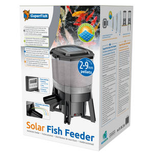 Superfish Solar Fish Feeder - Zonne-Energie Voermachine Voor Vijvers, 6L Capaciteit, Weerbestendig