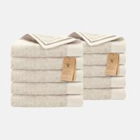 Walra Remade Cotton Handdoeken 50 x 100 cm - 550 gr/m - Beige - 10 stuks Walra Remade Cotton Handdoeken 50 x 100 cm - 550 gr/m - Beige - 10 stuks