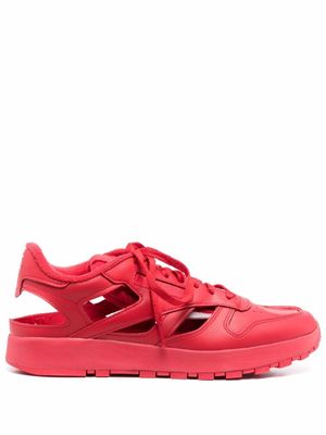 Maison Margiela baskets signature à bout tabi - Rouge