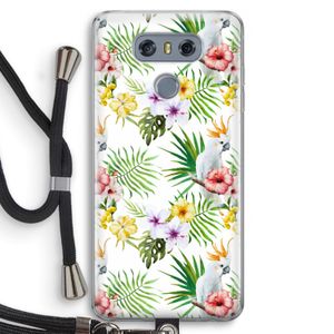 Gele kuif: LG G6 Transparant Hoesje met koord