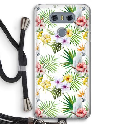 Gele kuif: LG G6 Transparant Hoesje met koord
