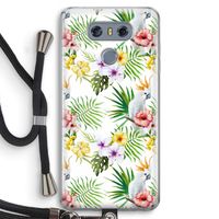 Gele kuif: LG G6 Transparant Hoesje met koord