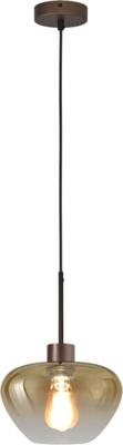 Masterlight HanglampGenua bruin met goud glas Ø 24cm - 2970-15-15-24