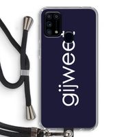 Gijweet: Samsung Galaxy M31 Transparant Hoesje met koord