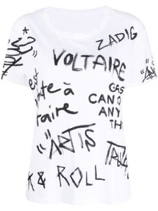 Zadig&Voltaire t-shirt Marta à logo imprimé - Blanc