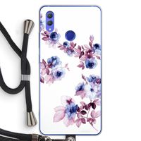 Waterverf bloemen: Honor Note 10 Transparant Hoesje met koord