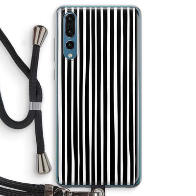 Stripes: Huawei P20 Pro Transparant Hoesje met koord