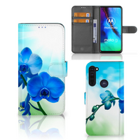 Motorola Moto G Pro Hoesje Orchidee Blauw - Cadeau voor je Moeder