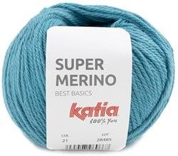 Katia Super Merino 021 Water blauw