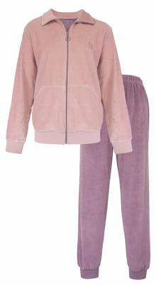 Tenderness dames huispak Velours - Winter pink - Warm winter 2-delig huispak - lounge pak dames - Copy