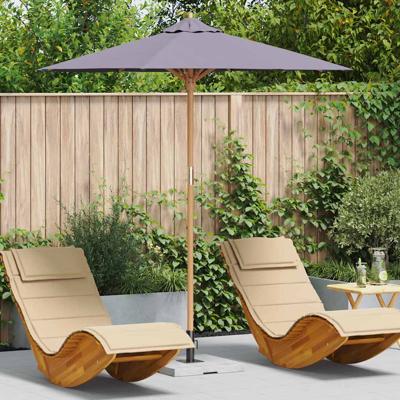 Tuinparasol Donkergrijs 217 x 217 x 230 cm Bamboe