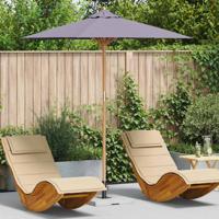 Tuinparasol Donkergrijs 217 x 217 x 230 cm Bamboe