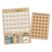 Folat BV Sinterklaas aftelkalender met stickers welkom sint & piet