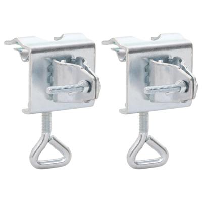 VidaXL Parasolklemmen voor balkon 2 st 32 mm gegalvaniseerd staal