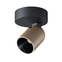 Artdelight Spot Houston 1 lichts zwart champagne