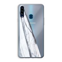 Gestreepte marmer: Samsung Galaxy A20s Transparant Hoesje