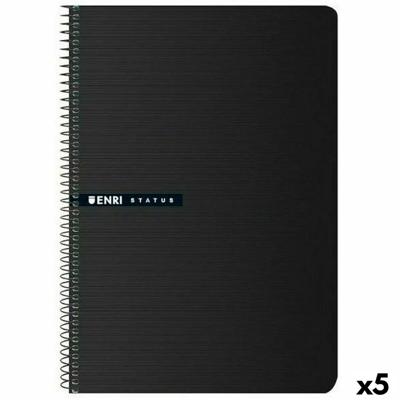 Schrift ENRI Status 100 Lakens A4 Zwart (5 Stuks)