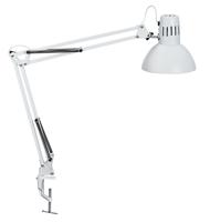 Bureaulamp maul study tafelklem excl.lamp e27 wit