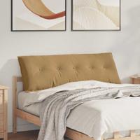 VidaXL Rugkussen bruin 140 x 50 cm cordstof
