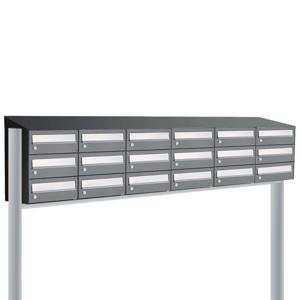 Allux Hive Set 6-Breed, 3-Hoog Met Dak Op Statief Antraciet - 40030065_6x3ds