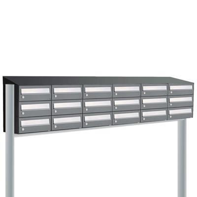 Allux Hive Set 6-Breed, 3-Hoog Met Dak Op Statief Antraciet - 40030065_6x3ds