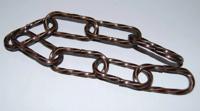 Donker gedraaide ketting brons (25kg draagvermogen)