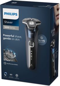 Philips SHAVER Series 5000 S5885/25 scheerapparaat Roterend scheerapparaat Trimmer Blauw