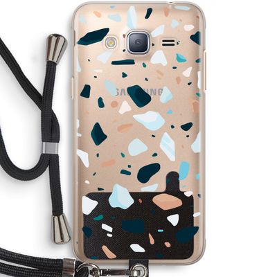 Terrazzo N°13: Samsung Galaxy J3 (2016) Transparant Hoesje met koord