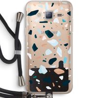 Terrazzo N°13: Samsung Galaxy J3 (2016) Transparant Hoesje met koord