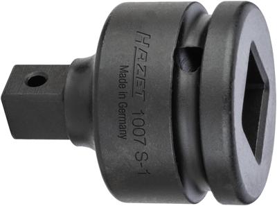 HAZET Verloopstuk 1007S-1 · 3/4 inch (20 mm) vierkant hol · 1/2 inch (12,5 mm) vierkant massief · Lengte: 56 mm