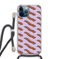 Bacon to my eggs #2: iPhone 12 Pro Transparant Hoesje met koord