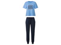 esmara Dames pyjama (M (40/42), Lichtblauw/donkerblauw) - thumbnail