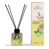 Air Space - Parfum - Geurstokjes - Huisgeur - Huisparfum - Patchouli & Bergamot - Vierkant - 100ml - thumbnail