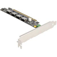 Delock 90111 PCI Express x16-kaart naar 4 x interne SFF-8654 4i NVMe - Bifurcatie - thumbnail