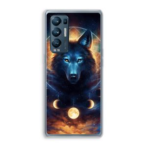 Wolf Dreamcatcher: Oppo Find X3 Neo Transparant Hoesje